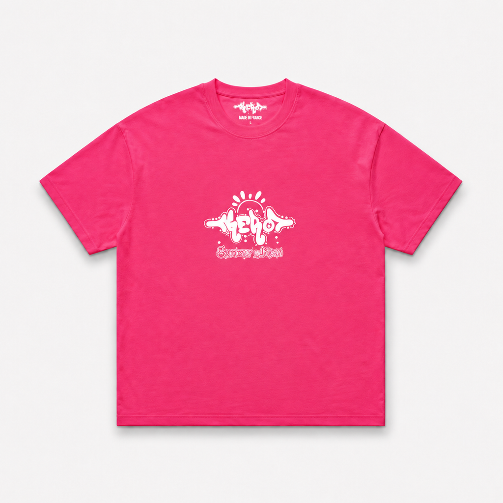 T-SHIRT HOT PINK - SUMMER EDITION